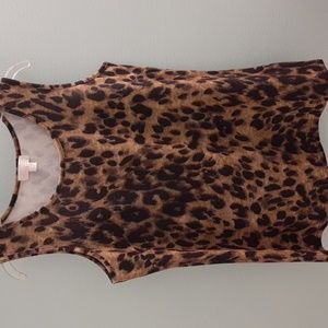Womans animal print tank top Belle by Kim Gravel Size medium